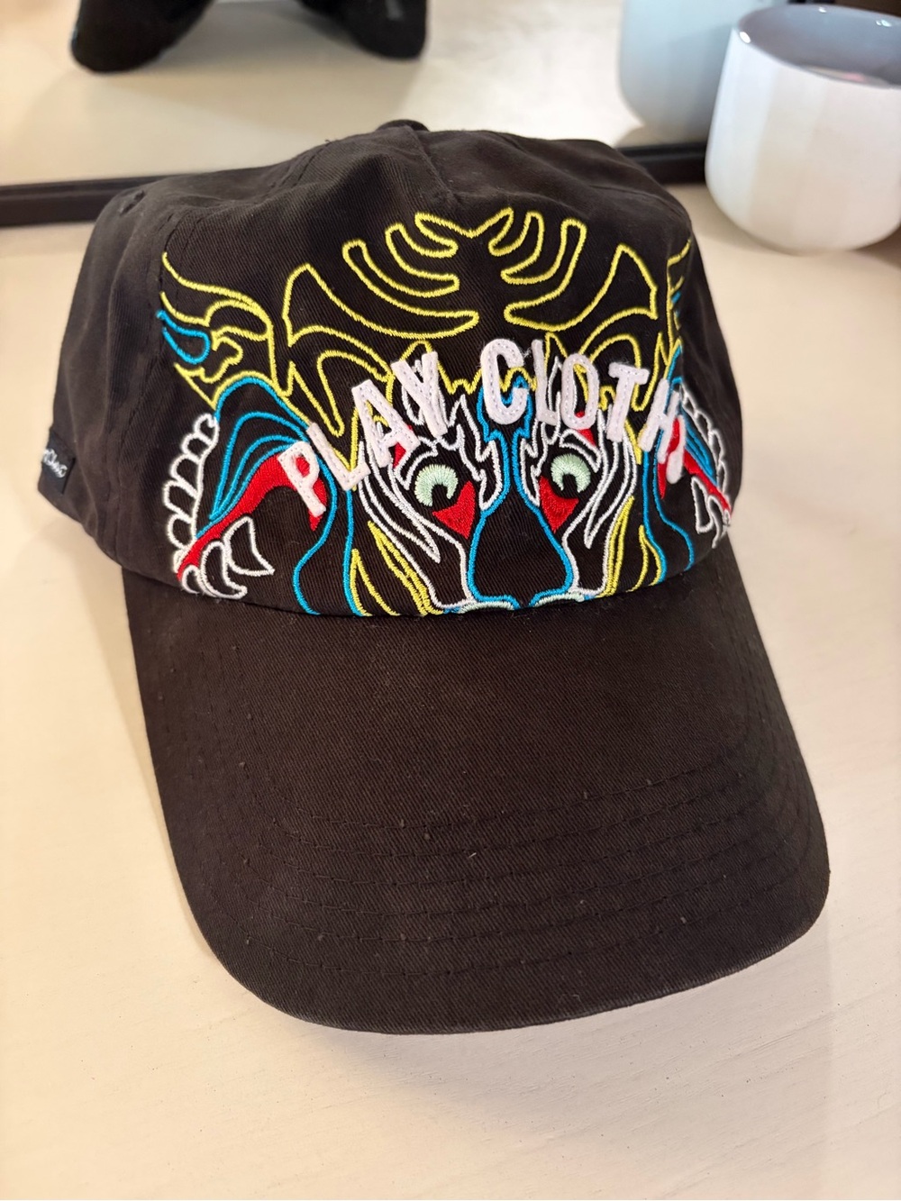 VTG Play Cloths Tiger Strapback Hat Pusha T Clipse Streetwear Cap Black OSFA